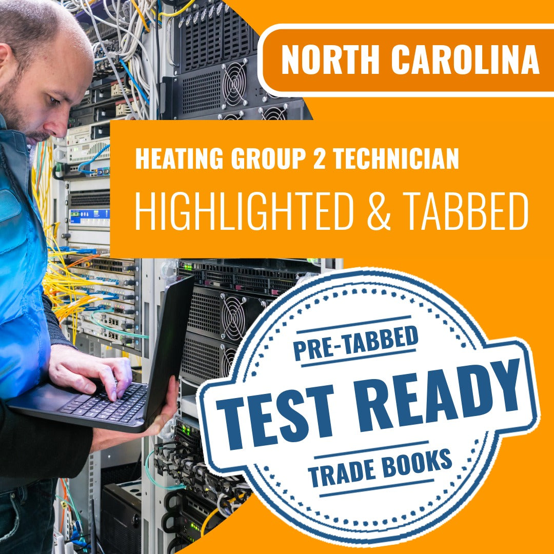North Carolina Heating Group 2 Technician Highlighted & Tabbed Book Package
