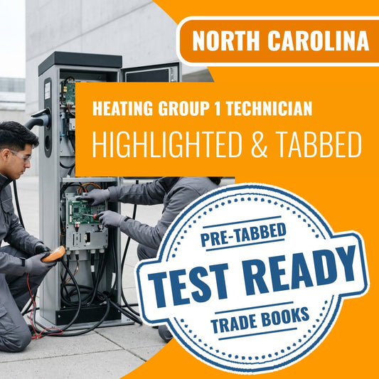 North Carolina Heating Group 1 Technician Highlighted & Tabbed Book Package