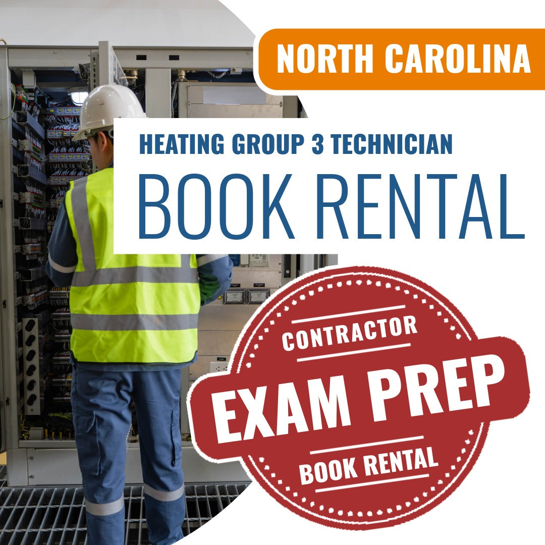 North Carolina Heating Group 3 Technician Books & Course Rental