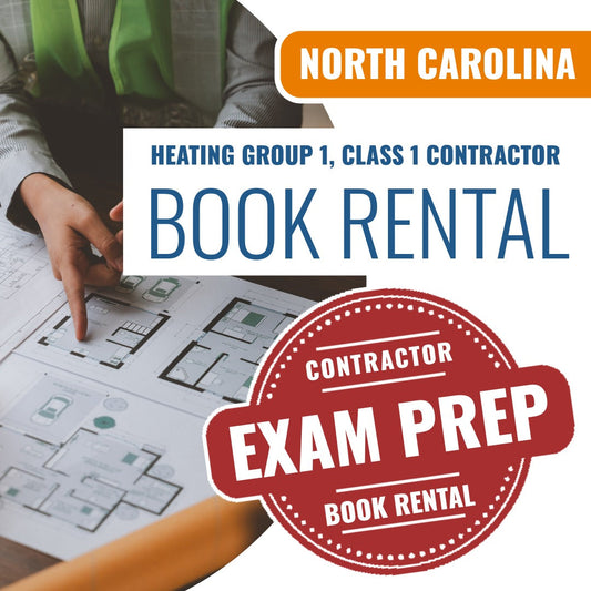 North Carolina Heating Group 1, Class 1 Contractor Books & Course Rental
