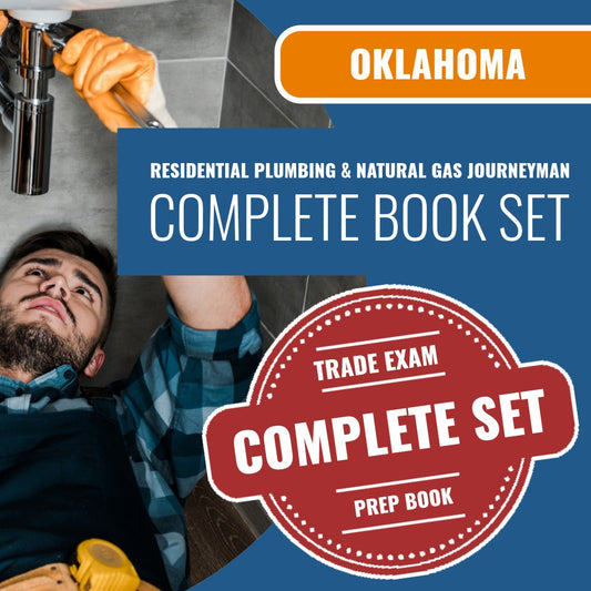 Oklahoma Residential Plumbing and Natural Gas Journeyman Contractor Exam Book Package
