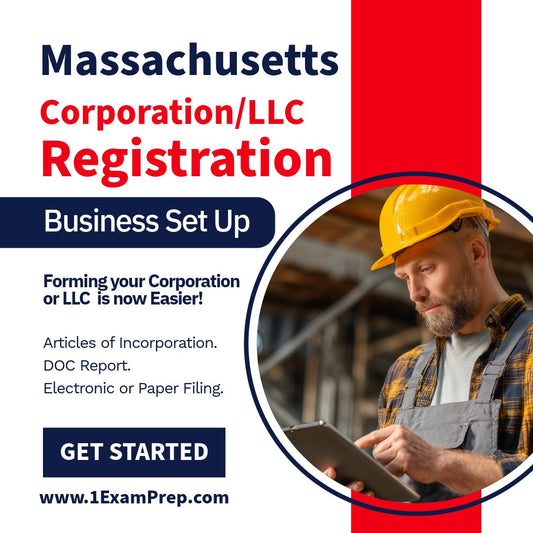 Massachusetts Corporation or LLC Filing Registration Formation Setup