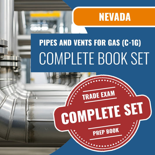 Nevada Pipes And Vents For Gas Contractor (C-1G) Exam Book Package