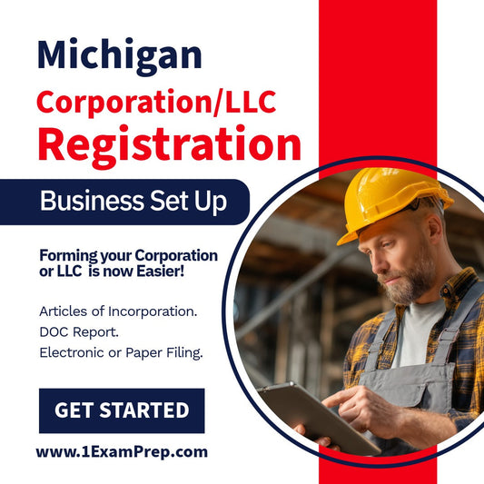 Michigan Corporation or LLC Filing Registration Formation Setup