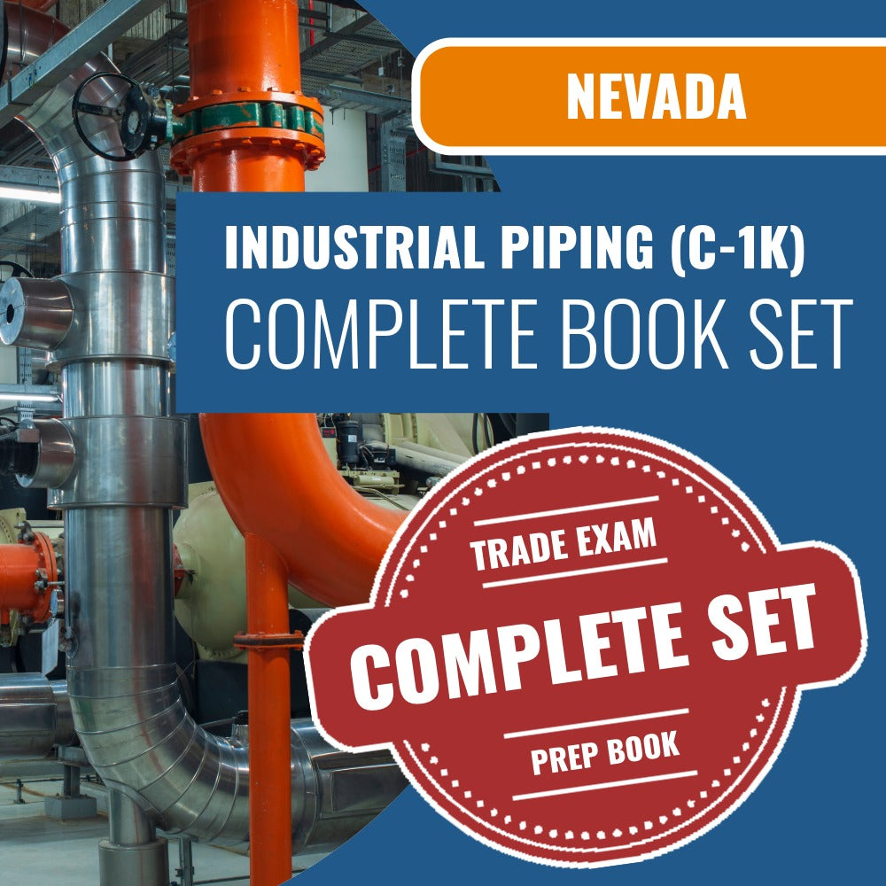 Nevada Industrial Piping Contractor (C-1K) Exam Book Package