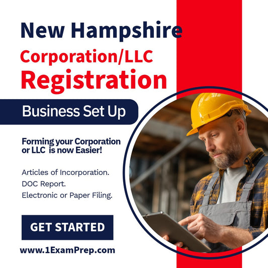 New Hampshire Corporation or LLC Filing Registration Formation Setup