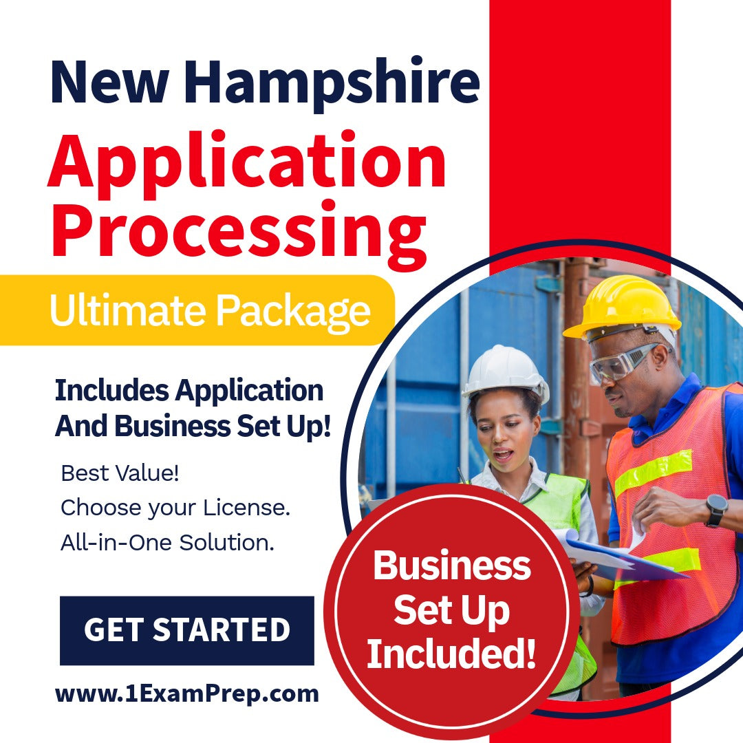 New Hampshire Contractor Application Processing & Business Formation Ultimate Package