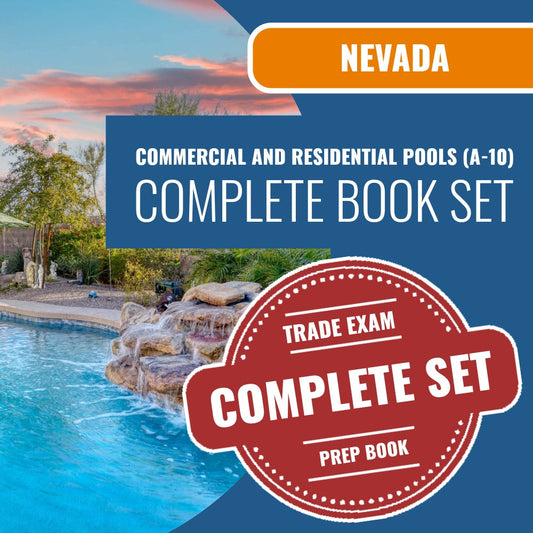 Nevada Commercial And Residential Pools Contractor (A-10) Exam Book Package