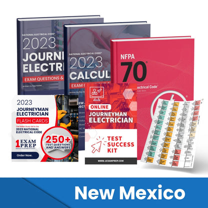 2023 New Mexico Journeyman Electrician Exam Prep Study Guides & Code Book Ultimate Combo (Based on the 2023 NEC)