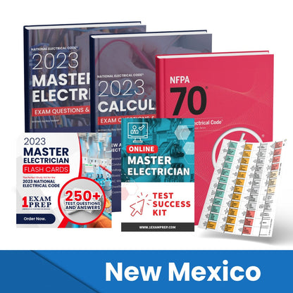 2023 New Mexico Master Electrician Exam Prep Study Guides & Code Book Ultimate Combo (Based on the 2023 NEC)