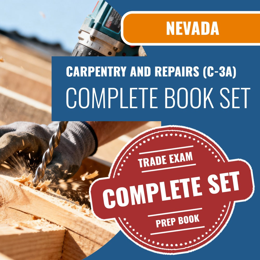 Nevada Carpentry And Repairs Contractor (C-3A) Exam Book Package