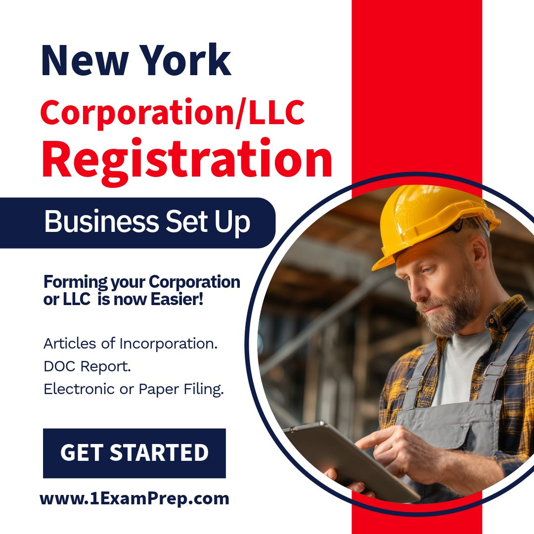 New York Corporation or LLC Filing Registration Formation Setup