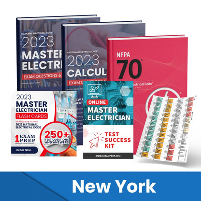 2023 New York Master Electrician Exam Prep Study Guides & Code Book Ultimate Combo (Based on the 2023 NEC)
