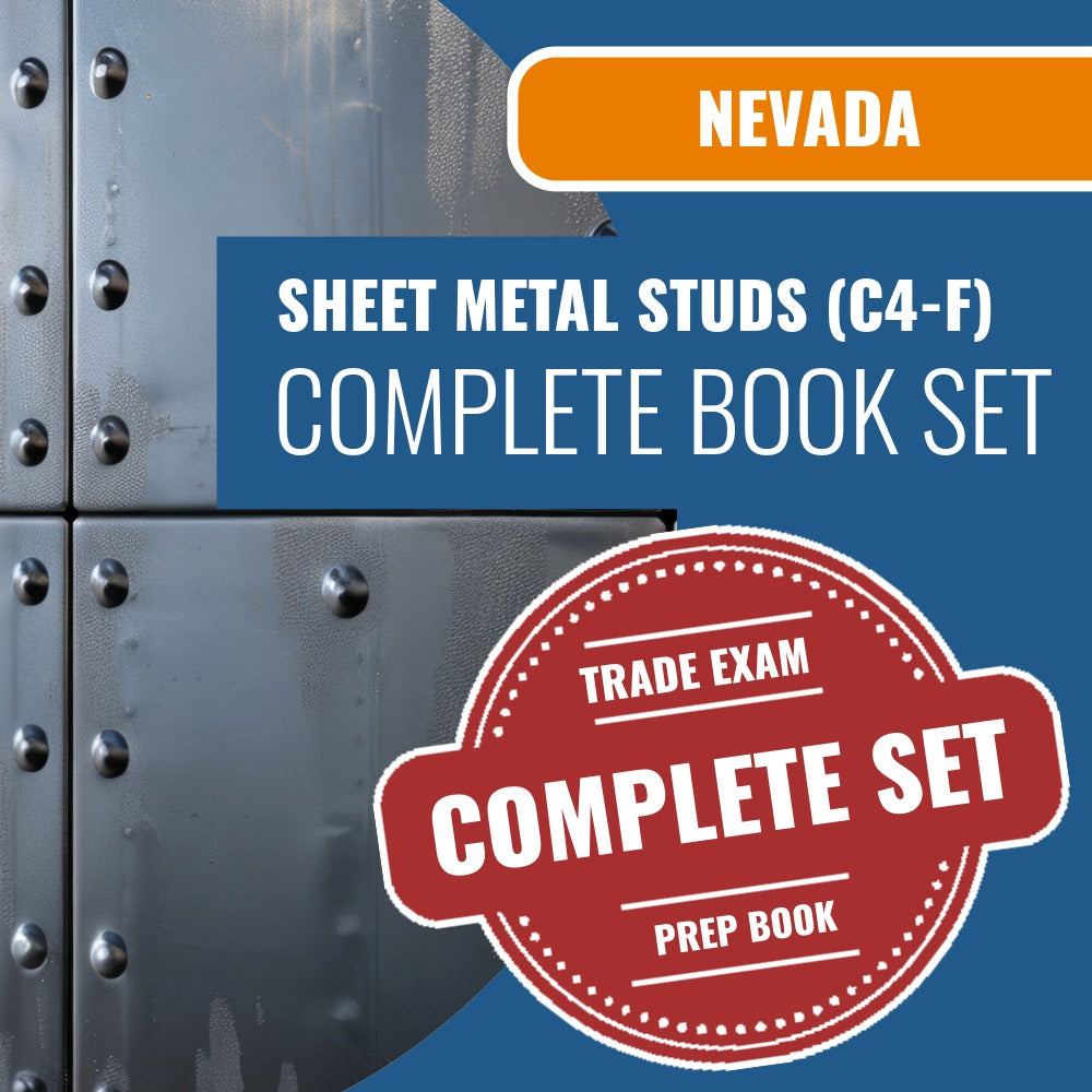 Nevada Sheet Metal Studs Contractor (C4-F) Exam Book Package