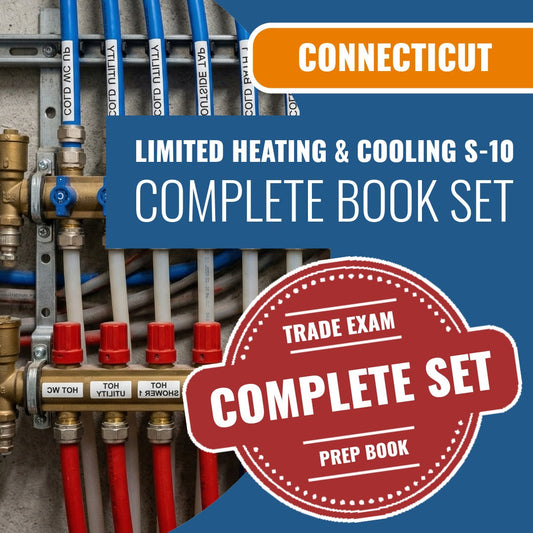 Connecticut Limited Heating & Cooling Journeyperson (S-10) Exam Book Package
