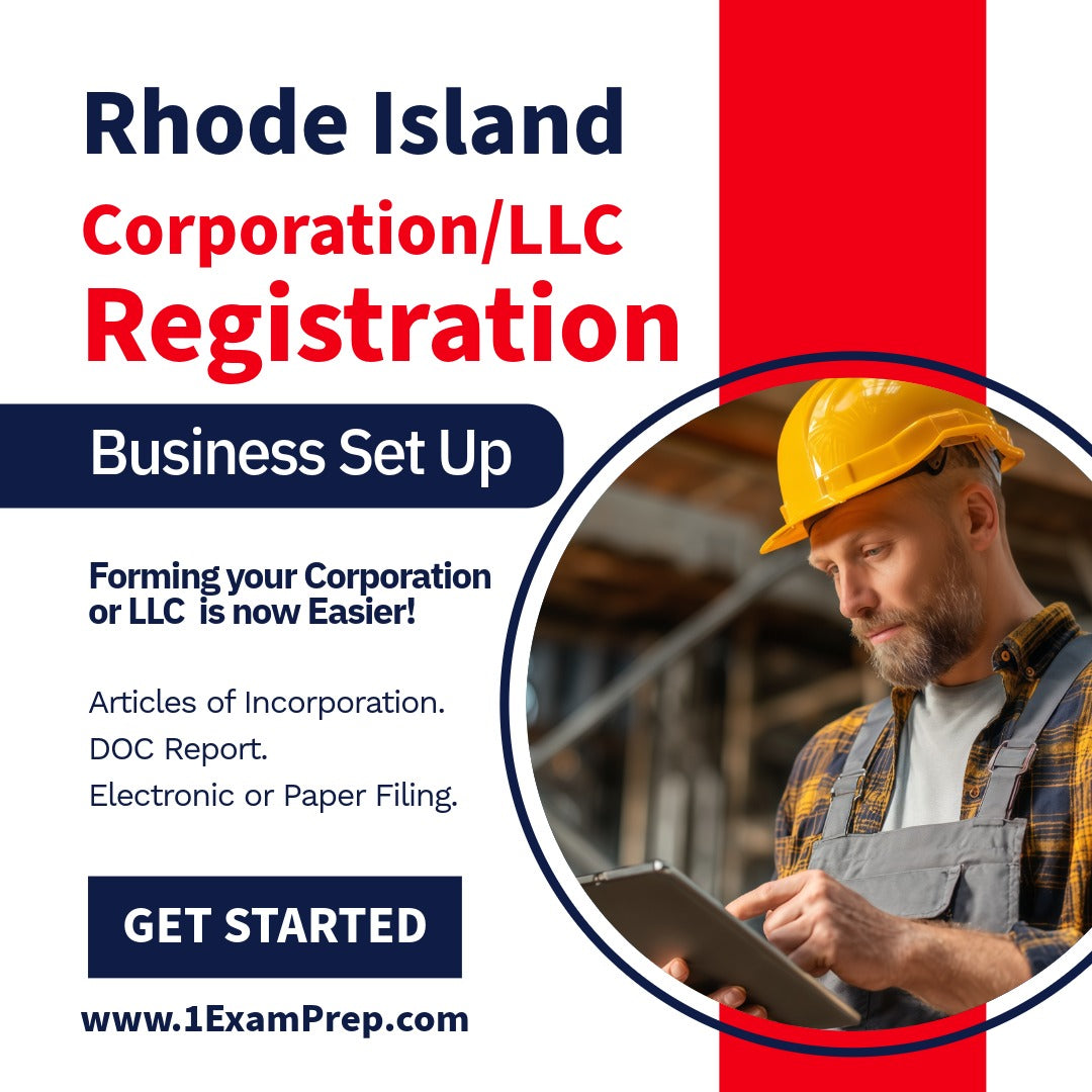 Rhode Island Corporation or LLC Filing Registration Formation Setup