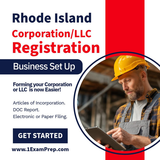 Rhode Island Corporation or LLC Filing Registration Formation Setup
