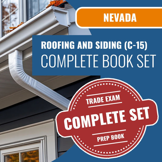 Nevada Roofing and Siding Contractor (C-15) Exam Book Package