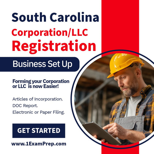 South Carolina Corporation or LLC Filing Registration Formation Setup