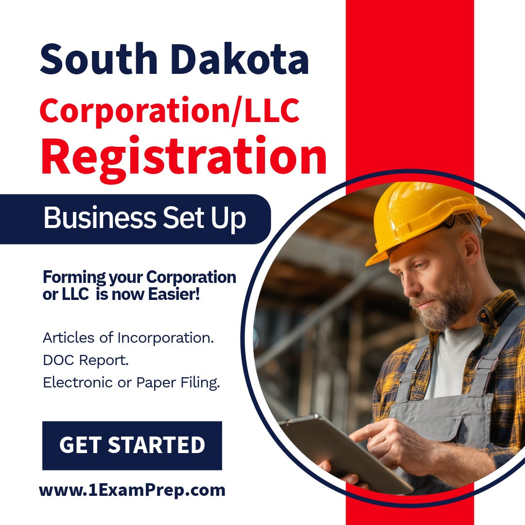South Dakota Corporation or LLC Filing Registration Formation Setup