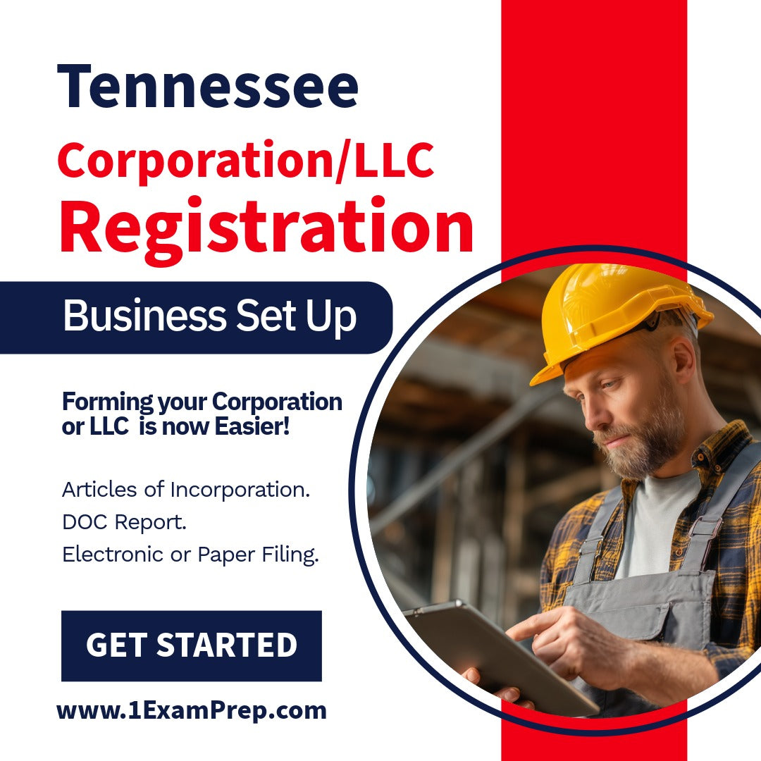 Tennessee Corporation or LLC Filing Registration Formation Setup