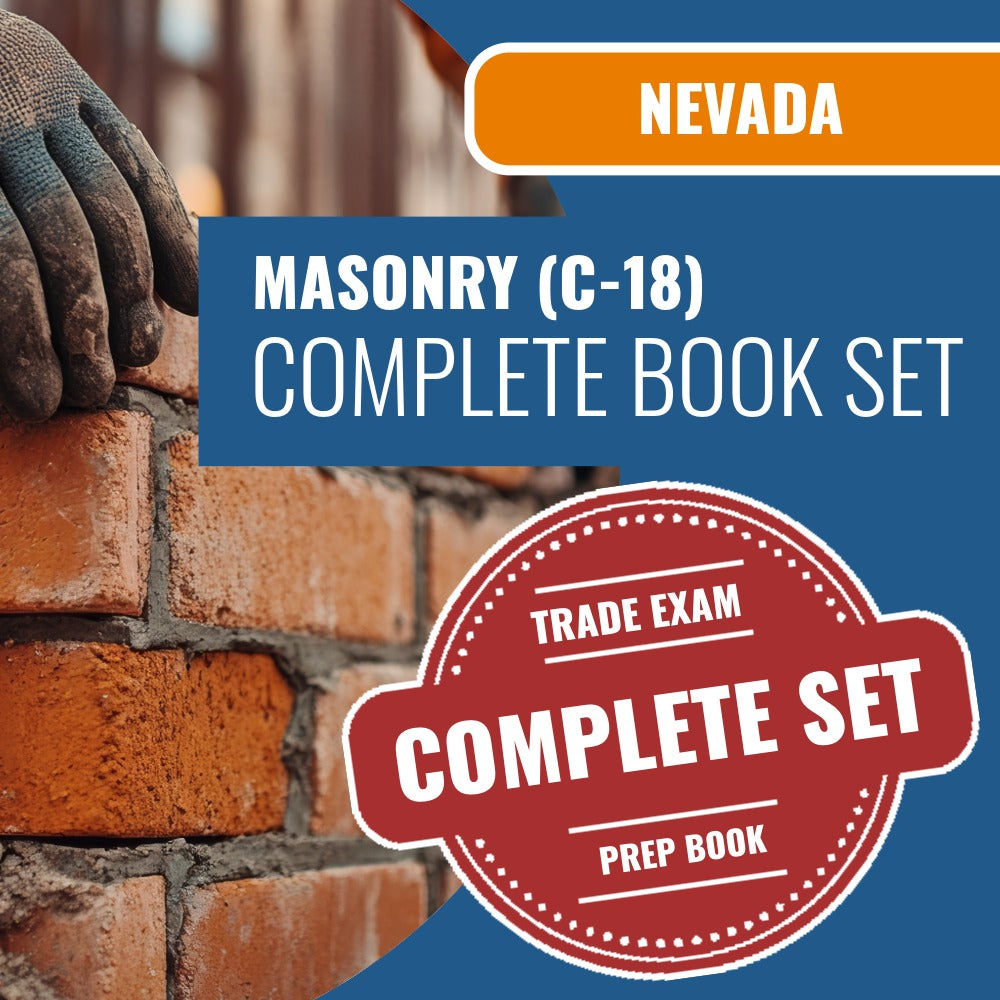 Nevada Masonry Contractor (C-18) Exam Book Package