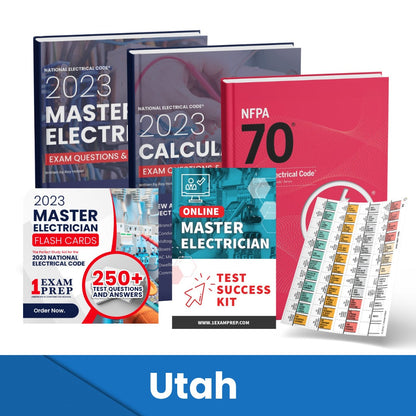2023 Utah Master Electrician Exam Prep Study Guides & Code Book Ultimate Combo (Based on the 2023 NEC)