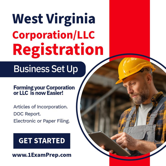 West Virginia Corporation or LLC Filing Registration Formation Setup