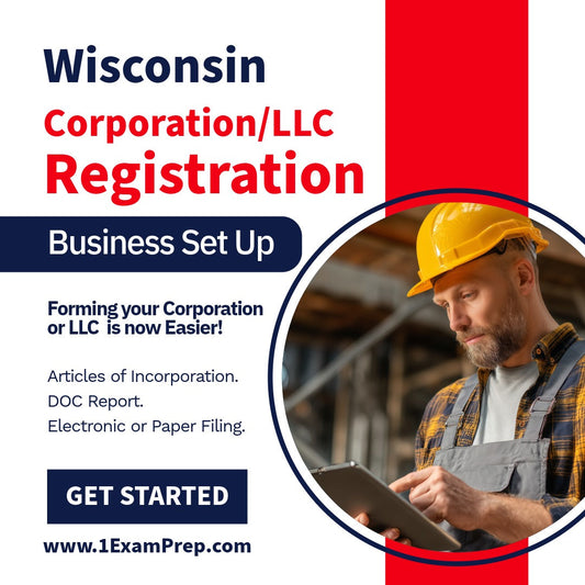 Wisconsin Corporation or LLC Filing Registration Formation Setup