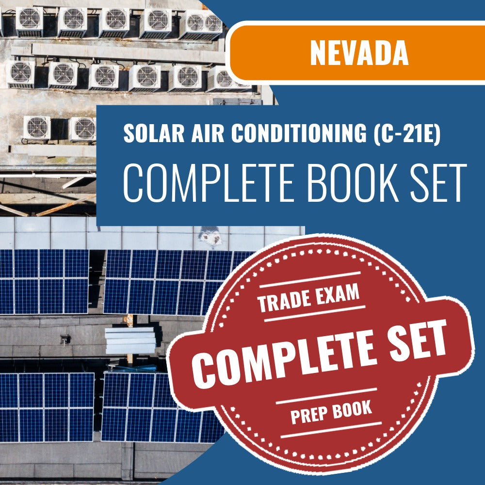 Nevada Solar Air Conditioning Contractor (C-21E) Exam Book Package