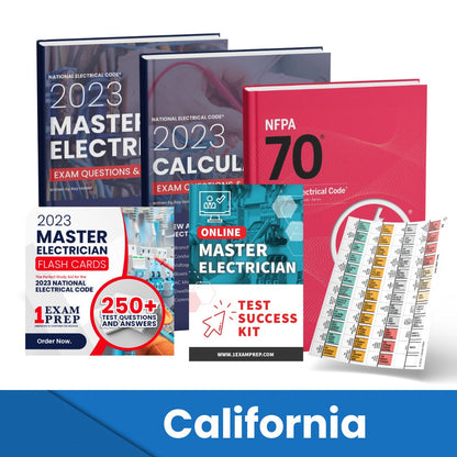 2023 California Master Electrician Exam Prep Study Guides & Code Book Ultimate Combo (Based on the 2023 NEC)