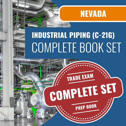 Nevada Industrial Piping Contractor (C-21G) Exam Book Package