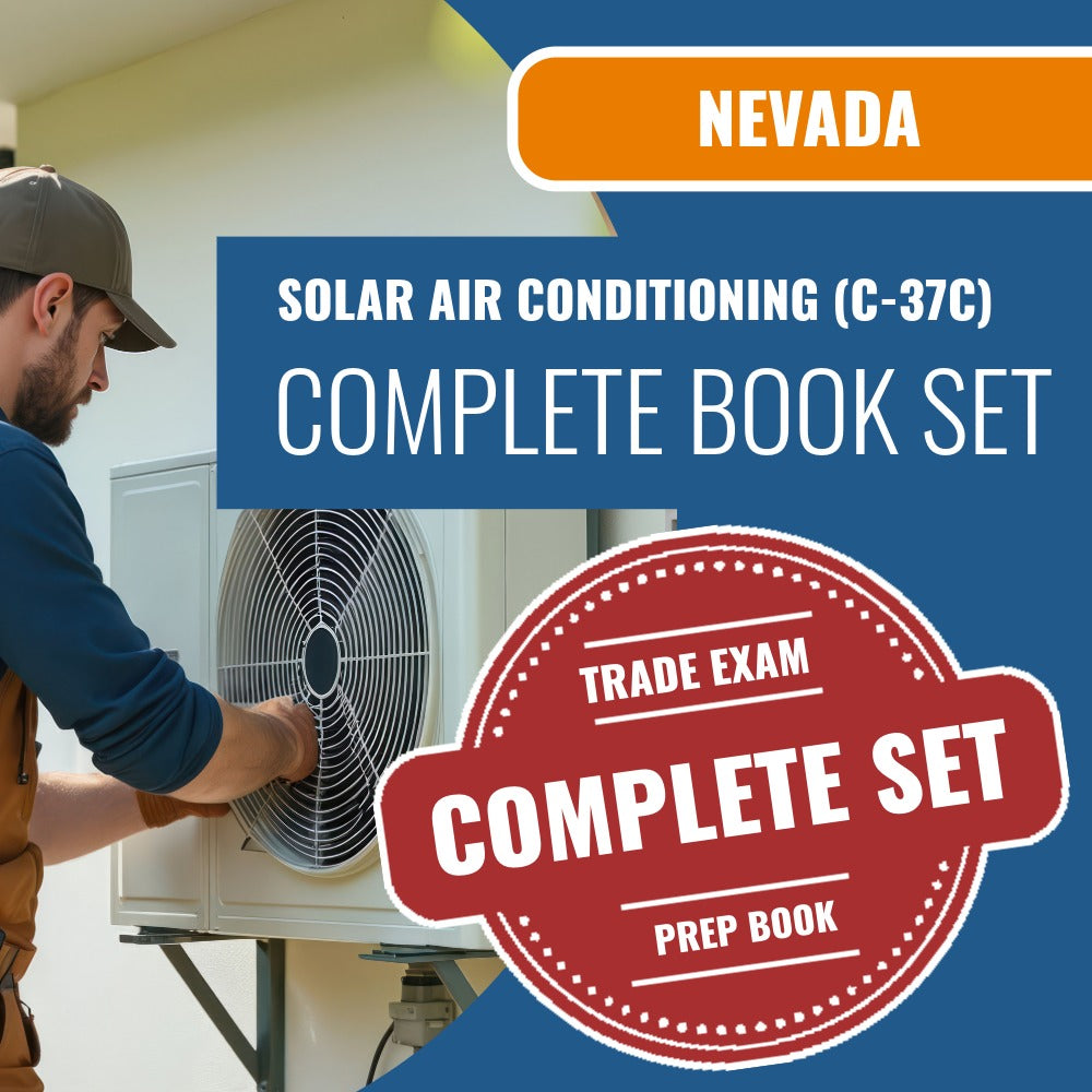 Nevada Solar Air Conditioning Contractor (C-37C) Exam Book Package
