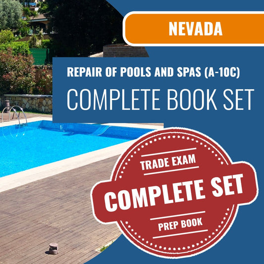 Nevada Repair Of Pools And Spas Contractor (A-10C) Exam Book Package