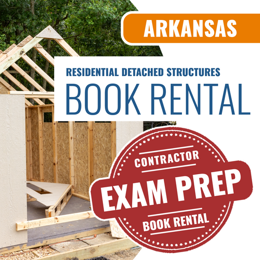 Arkansas Residential Detached Garage, Storage Buildings, Detached Structures, Metal Buildings Contractor - Books & Courses Rental Package