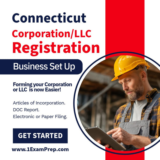 Connecticut Corporation or LLC Filing Registration Formation Setup