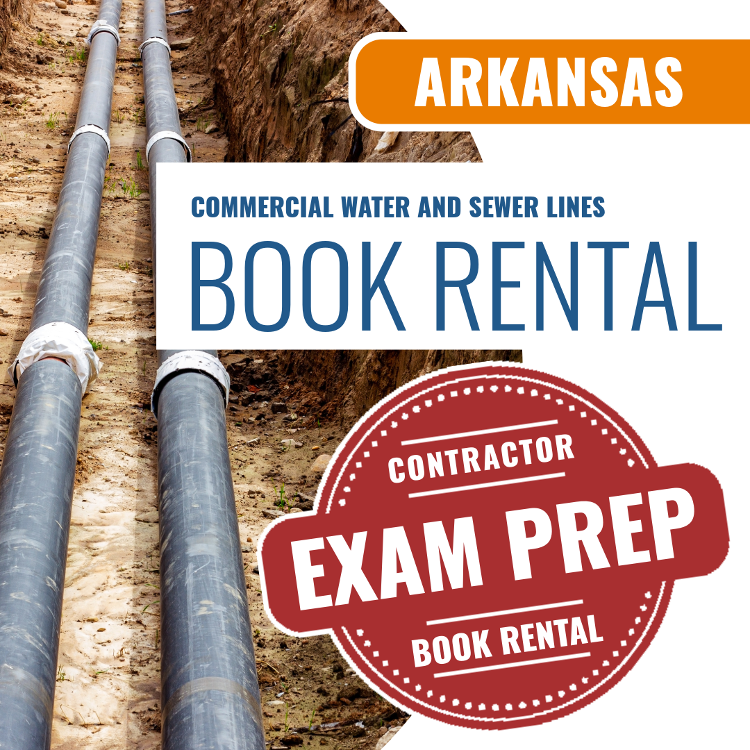 Arkansas Commercial Water and Sewer Lines Contractor - Books & Courses Rental Package