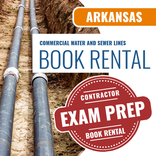 Arkansas Commercial Water and Sewer Lines Contractor - Books & Courses Rental Package
