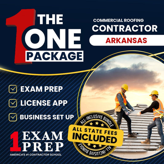 The 1 Package: All-Inclusive Arkansas Commercial Roofing & Roof Decks Contractor Exam, Licensing & Business Setup Solution