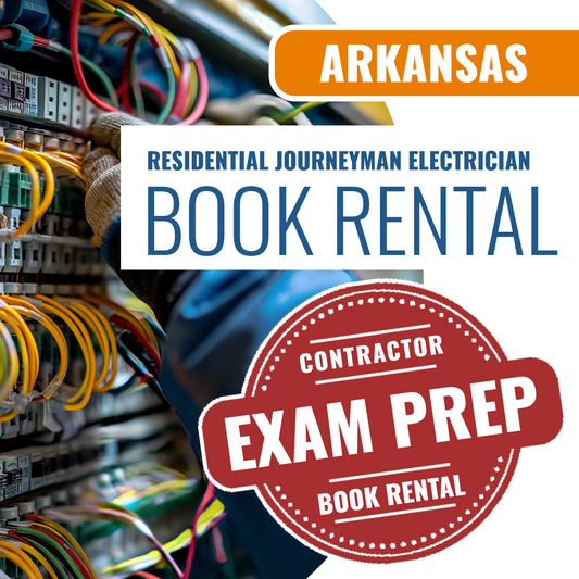 Arkansas Residential Journeyman Electrician Contractor - Books & Courses Rental Package