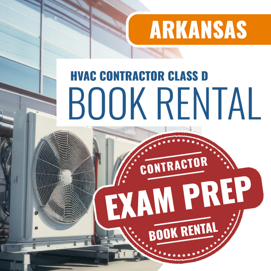 Arkansas Class D HVACR Contractor - Books & Courses Rental Package