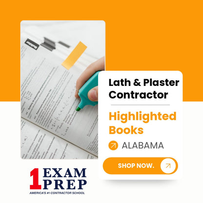 Alabama Lath & Plaster Contractor Exam Highlighted Books