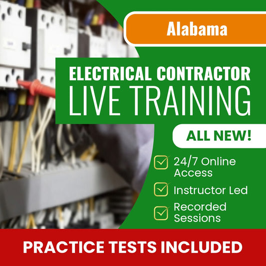 Alabama Electrical Contractor Exam Prep - Live Virtual + Self Study Training