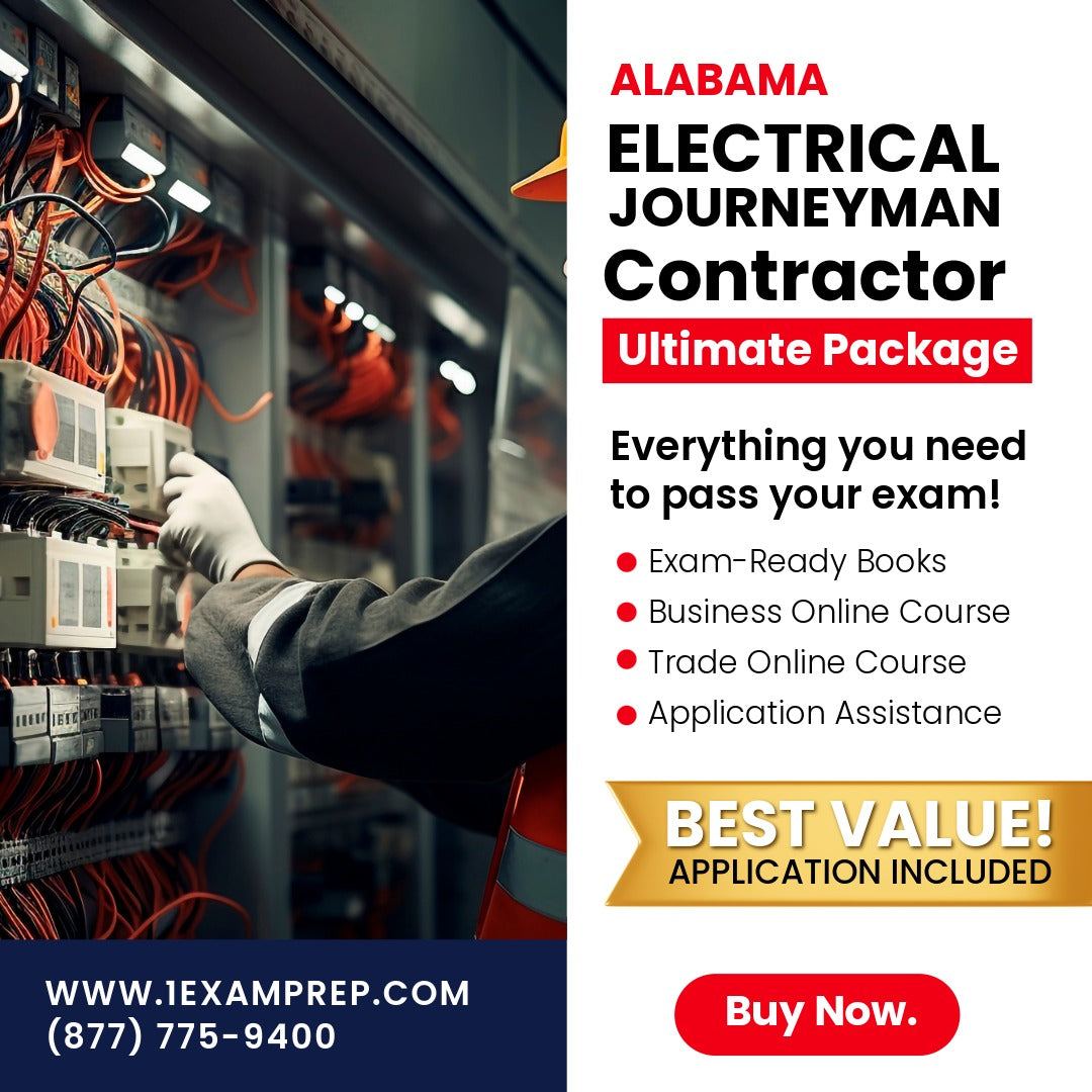 Alabama Electrical Journeyman Ultimate Exam Prep Rental Package