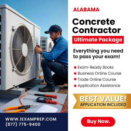 Alabama Heating and Air Conditioning Contractor Exam Ultimate Package