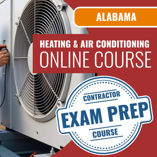 Alabama Heating and Air Conditioning Contractor Exam Online Course