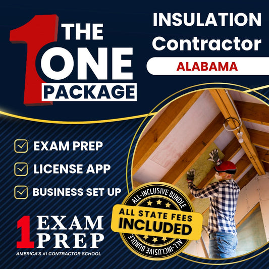 The 1 Package: All-Inclusive Alabama Insulation Contractor Exam, Licensing & Business Setup Solution