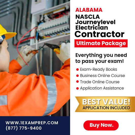 Alabama NASCLA Journeylevel Electrician Ultimate Exam Prep Rental Package