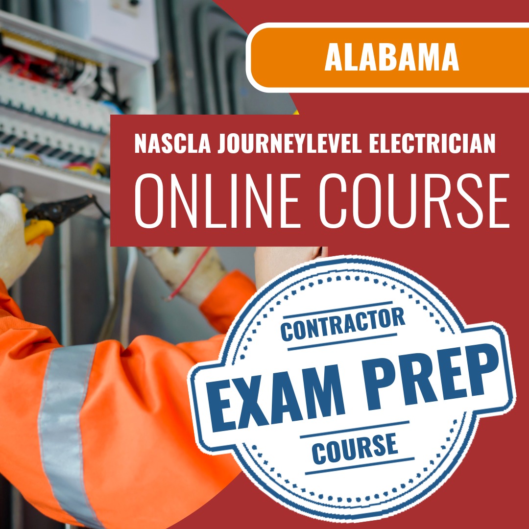 Alabama NASCLA Journeylevel Electrician - Online Exam Prep