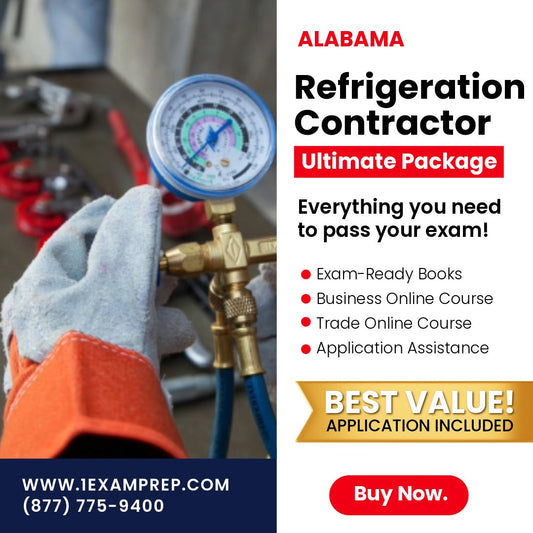 Alabama Refrigeration Contractor Exam Ultimate Package
